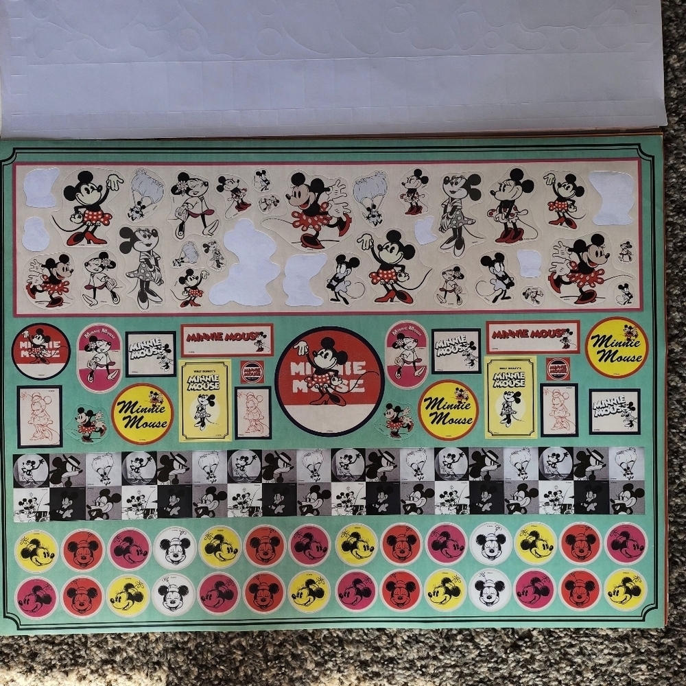 RARE Mickey Mouse 90 Years Of Magic Giant Sticker Activity Pad 1000 Stickers - Picture 3 of 11